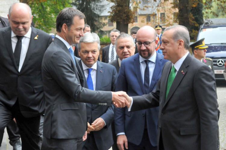 Erdoğan, Belçika başbakanı ile bir araya geldi