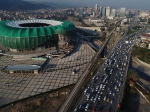 Bursa'da trafiğe TFF 1. Lig ayarı