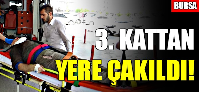3. kattan yere çakıldı!