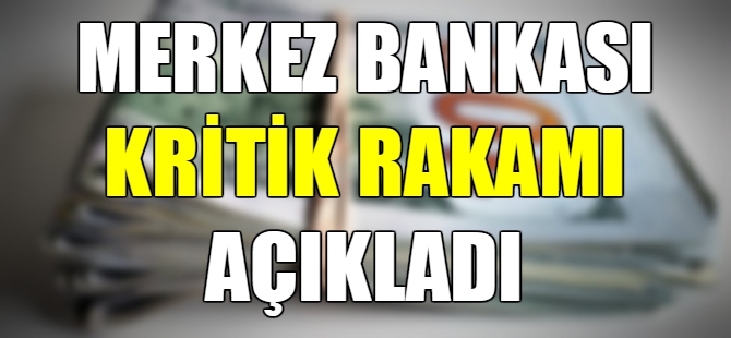 Merkez Bankası kritik rakamı açıkladı