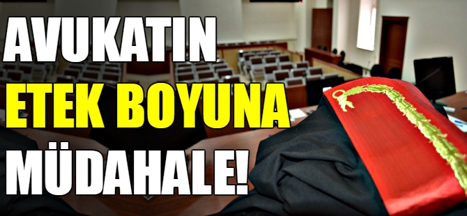 Hakim avukatın etek boyuna taktı!