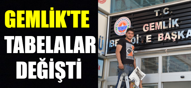 Gemlik Belediyesi'nde T.C. değişikliği