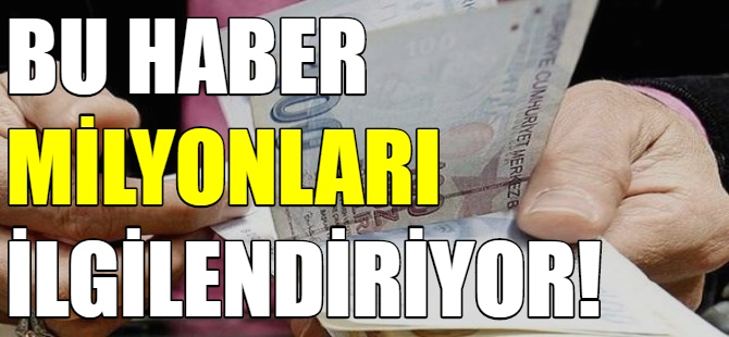 Bu haber milyonları ilgilendiriyor