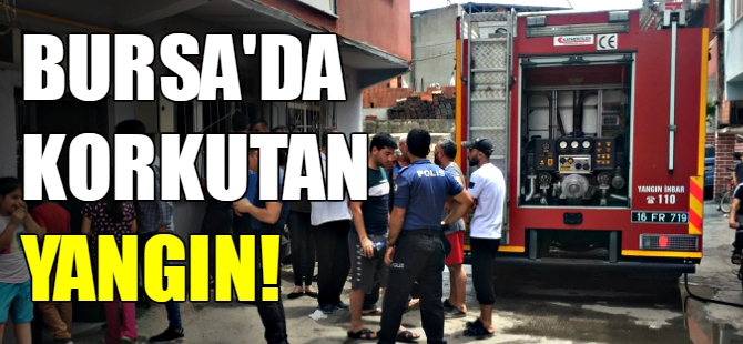 Bursa'da korkutan yangın