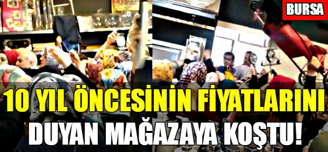Bursa'da 20 bin kişi o mağazaya akın etti