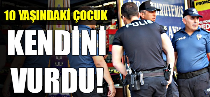 Silahla oynarken kendini vurdu!