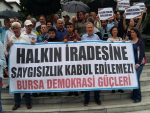 Bursa'da ulaşım zammı ve YSK kararına tepki!