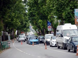 Mudanya trafiğine havadan denetim