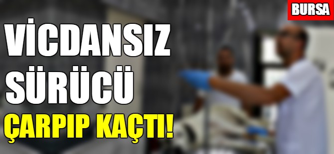 Vicdansız sürücü çarpıp kaçtı!