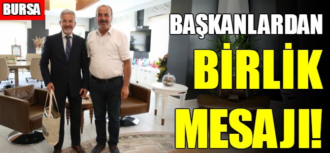 İki başkandan birlik mesajı