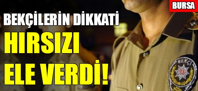 Bursa'da o hırsız yakalandı!