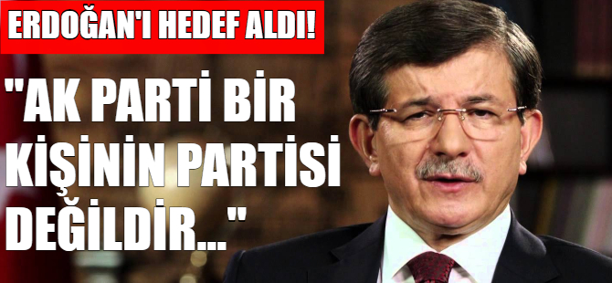 Davutoğlu'ndan sert çıkış