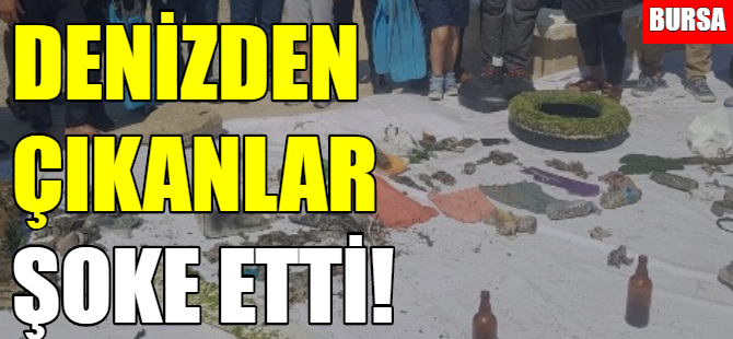 Mudanya'da deniz temizliği
