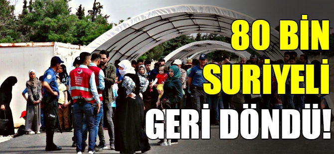 79 bin 886 Suriyeli ülkesine geri döndü