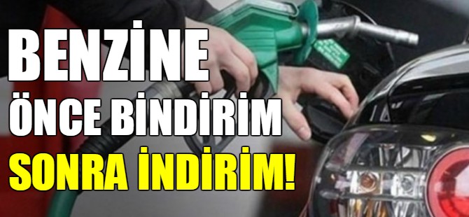 Benzinde indirim geldi