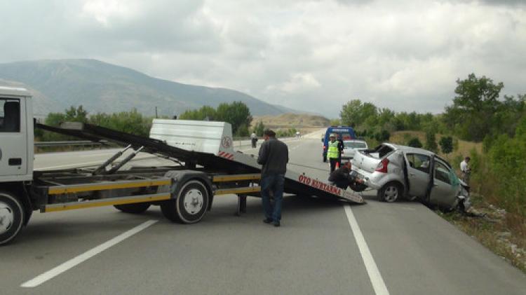 Çankırı'da kaza: 1 ölü, 1 yaralı