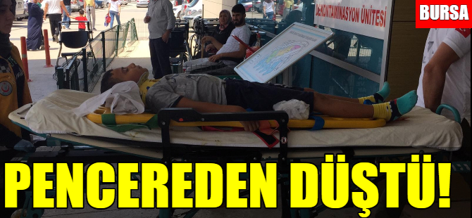 Pencereden düştü
