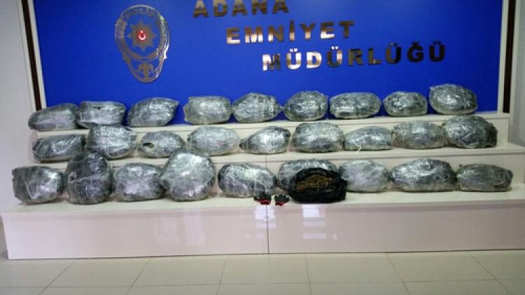 Adana'da terör örgütü mensuplarına uyuşturucu operasyonu