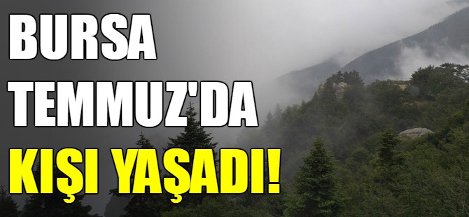 Uludağ'a hazırlıksız çıkanlar tir tir titredi