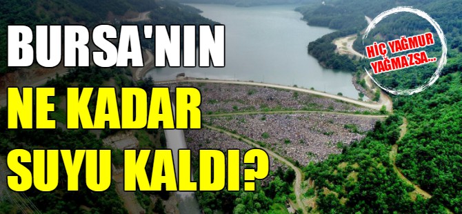 Bursa'nın ne kadar suyu kaldı?