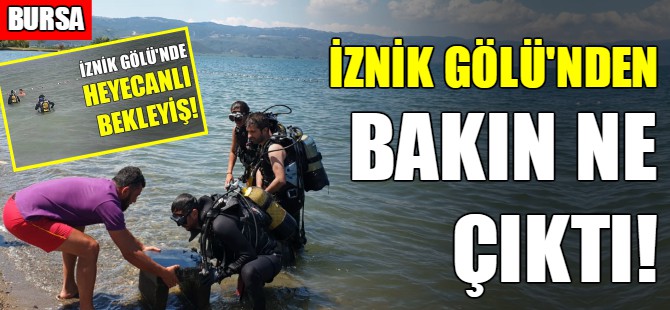 İznik Gölü'ndeki ihbardan bakın ne çıktı