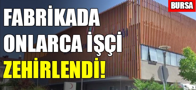 Bursa'da işçiler zehirlendi!