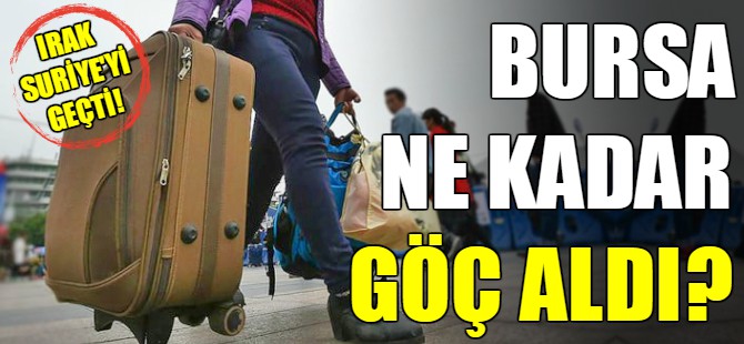 Bursa 2018'de ne kadar göç aldı?