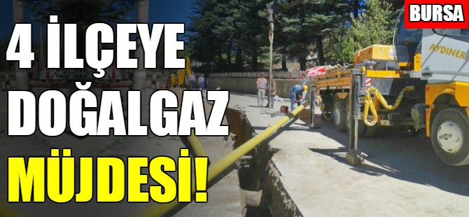Bursa'nın 4 ilçesine doğalgaz!