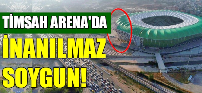 Bursaspor Stadı’nda inanılmaz soygun!