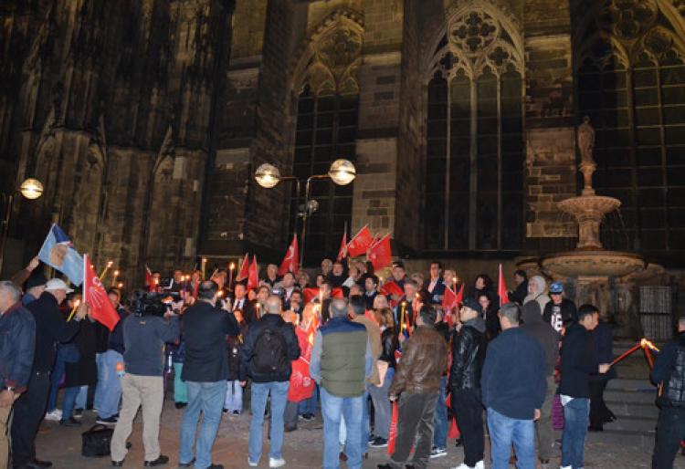 Ankara’daki katliam, Almanya’da protesto edildi