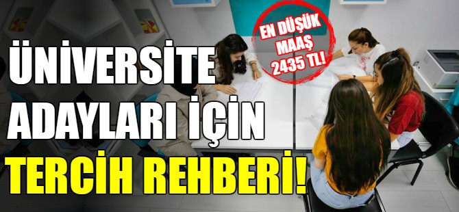 Üniversite adayları için tercih rehberi