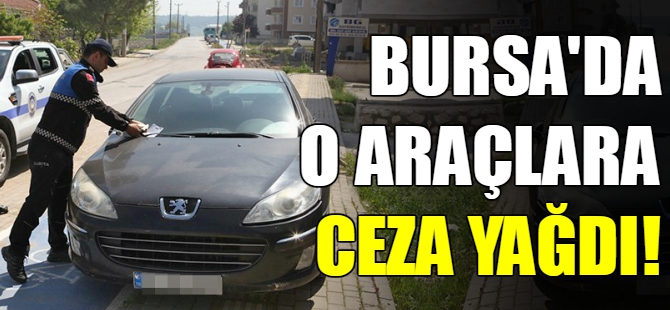 Bursa'da 180 araca ceza yağdı!