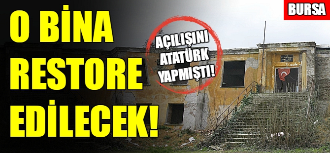 Bursa'da o bina restore edilecek!