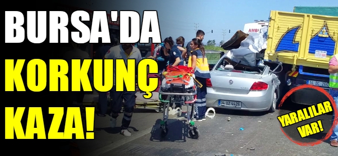 Bursa'da trafik kazası!