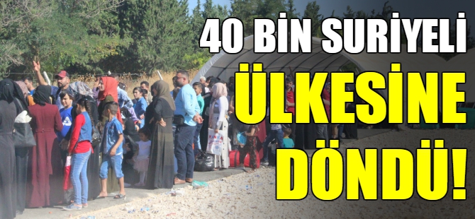 Suriyelilerin ülkelerine gidişleri tamamlandı
