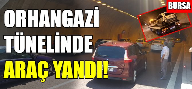 Bursa'da araç yangını!