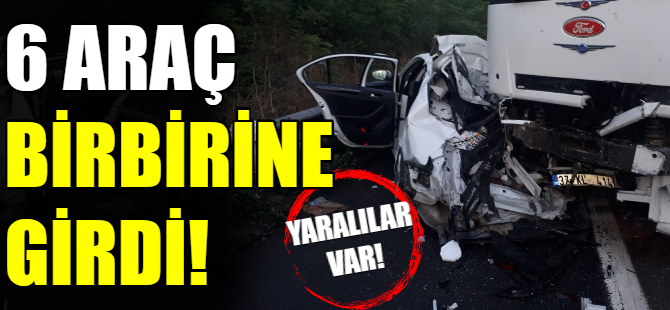 TEM Otoyolunda zincirleme kaza