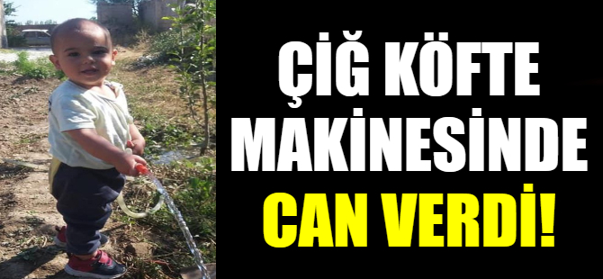 Çiğ köfte makinesinde can verdi!