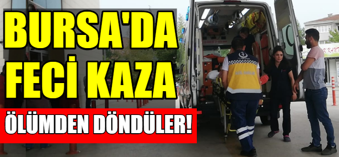Bursa'da abi-kardeş ölümden döndü