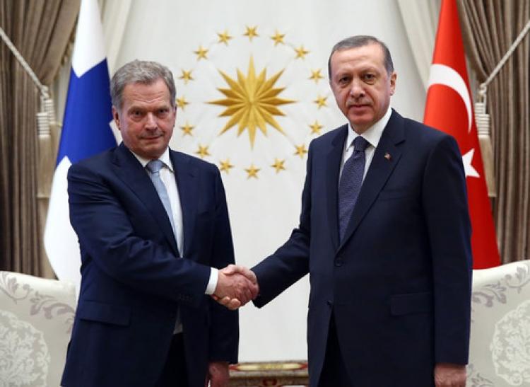 Niinistö Cumhurbaşkanlığı Sarayı'nda