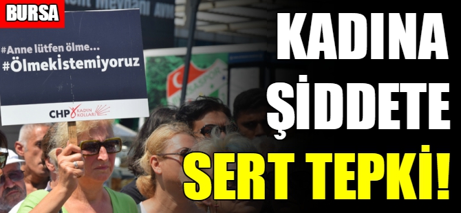 CHP Bursa'dan kadına şiddete sert tepki