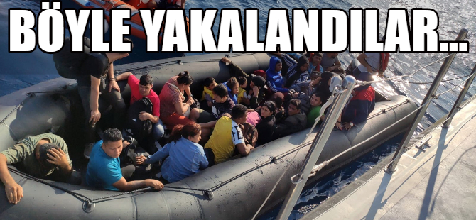 Göçmenler botta yakalandı