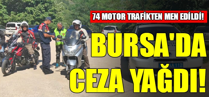Bursa'da jandarmadan motosiklet uygulaması