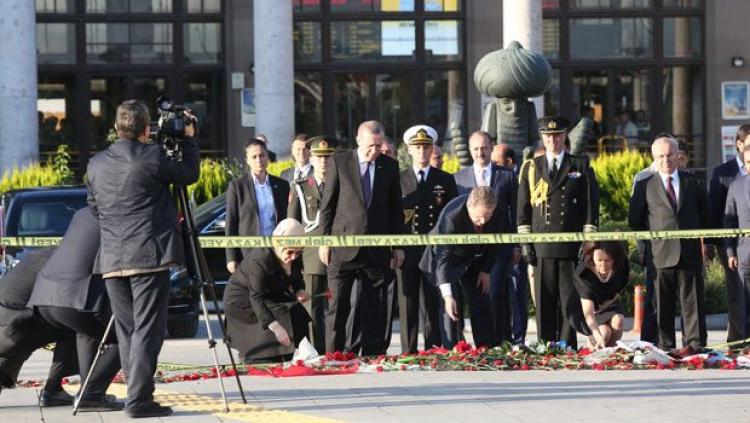 Cumhurbaşkanı Erdoğan, olay yerinde