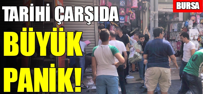 Bursa Tarihi Çarsı'da korkutan yangın