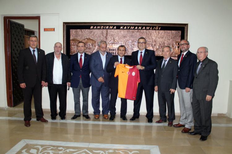 GS Taraftarlar Derneği'nden Kaymakam Sonel'e ziyaret