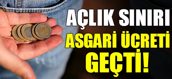 Açlık sınırı 2 bin 438 lira!