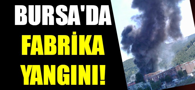Bursa’da tekstil fabrikasında büyük yangın