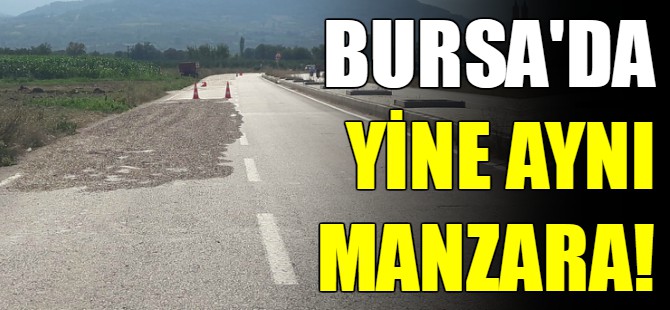 Bursa'da çiftçiler yine yola serdi