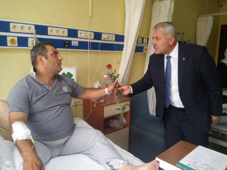 Başkan Toksoy'dan hastalara ziyaret